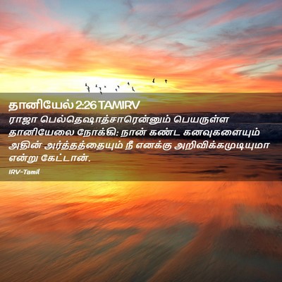 Picture 02 - தானியேல் 2:26 TAMIRV - ராஜா - Bible Verse Picture