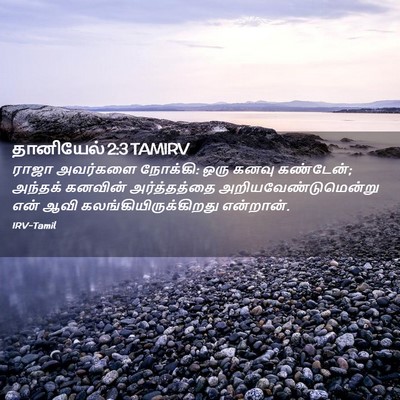 Picture 02 - தானியேல் 2:3 TAMIRV - ராஜா அவர்களை - Bible Verse Picture