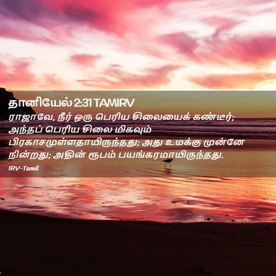Picture 02 - தானியேல் 2:31 TAMIRV - ராஜாவே, நீர் ஒரு - Bible Verse Picture