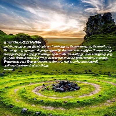 Picture 02 - தானியேல் 2:35 TAMIRV - அப்பொழுது அந்த - Bible Verse Picture