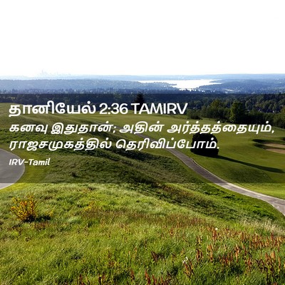 Picture 02 - தானியேல் 2:36 TAMIRV - கனவு இதுதான்; - Bible Verse Picture