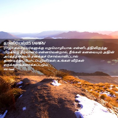 Picture 02 - தானியேல் 2:5 TAMIRV - ராஜா - Bible Verse Picture