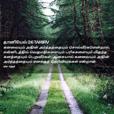 Picture 02 - தானியேல் 2:6 TAMIRV - கனவையும் அதின் - Bible Verse Picture
