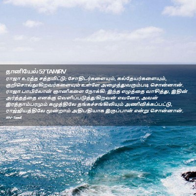 Picture 02 - தானியேல் 5:7 TAMIRV - ராஜா உரத்த - Bible Verse Picture