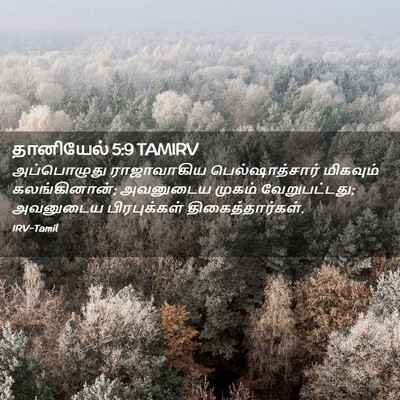 Picture 02 - தானியேல் 5:9 TAMIRV - அப்பொழுது - Bible Verse Picture