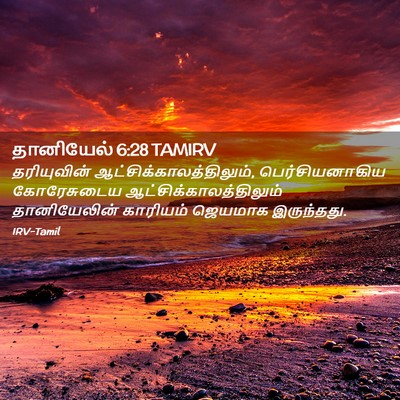 Picture 02 - தானியேல் 6:28 TAMIRV - தரியுவின் - Bible Verse Picture