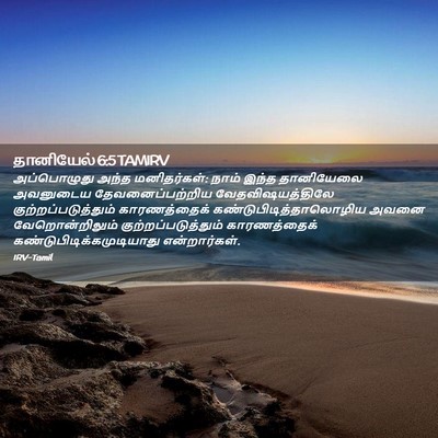 Picture 02 - தானியேல் 6:5 TAMIRV - அப்பொழுது அந்த - Bible Verse Picture