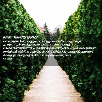 Picture 02 - தானியேல் 7:27 TAMIRV - வானத்தின் - Bible Verse Picture