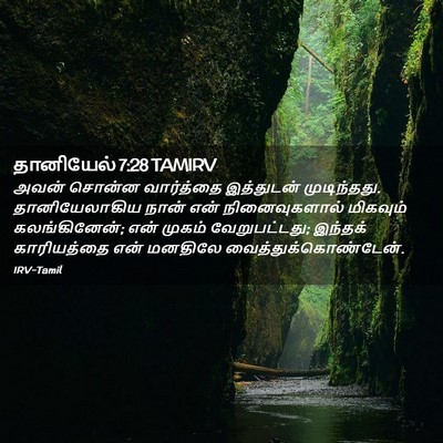 Picture 02 - தானியேல் 7:28 TAMIRV - அவன் சொன்ன - Bible Verse Picture