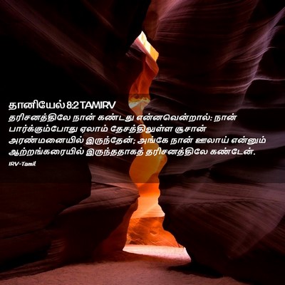 Picture 02 - தானியேல் 8:2 TAMIRV - தரிசனத்திலே நான் - Bible Verse Picture
