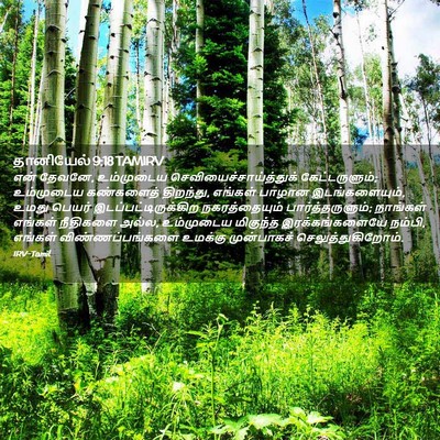 Picture 02 - தானியேல் 9:18 TAMIRV - என் தேவனே, - Bible Verse Picture