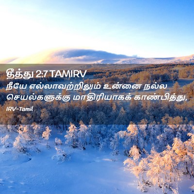 Picture 02 - தீத்து 2:7 TAMIRV - நீயே - Bible Verse Picture