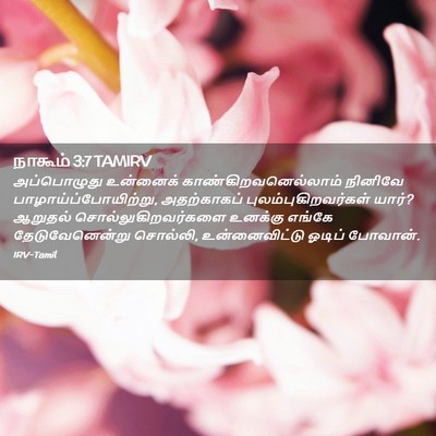 Picture 02 - நாகூம் 3:7 TAMIRV - அப்பொழுது உன்னைக் - Bible Verse Picture