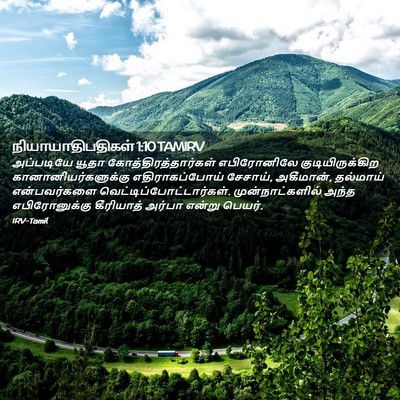 Picture 02 - நியாயாதிபதிகள் 1:10 TAMIRV - அப்படியே யூதா - Bible Verse Picture