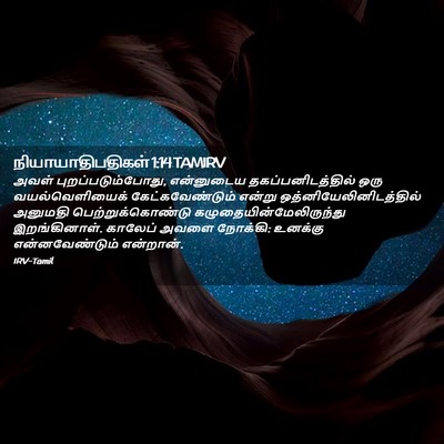 Picture 02 - நியாயாதிபதிகள் 1:14 TAMIRV - அவள் - Bible Verse Picture