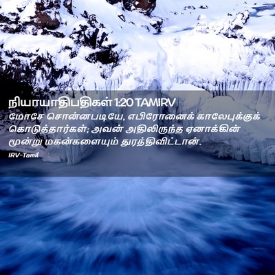 Picture 02 - நியாயாதிபதிகள் 1:20 TAMIRV - மோசே சொன்னபடியே, - Bible Verse Picture