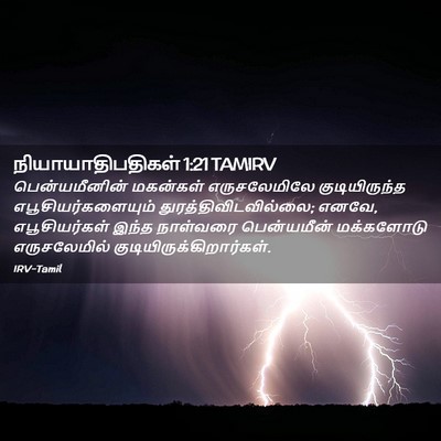 Picture 02 - நியாயாதிபதிகள் 1:21 TAMIRV - பென்யமீனின் - Bible Verse Picture