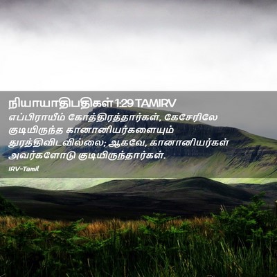Picture 02 - நியாயாதிபதிகள் 1:29 TAMIRV - எப்பிராயீம் - Bible Verse Picture