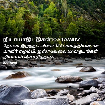 Picture 02 - நியாயாதிபதிகள் 10:3 TAMIRV - தோலா இறந்தப் - Bible Verse Picture