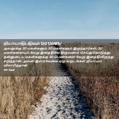 Picture 02 - நியாயாதிபதிகள் 12:9 TAMIRV - அவனுக்கு 30 - Bible Verse Picture