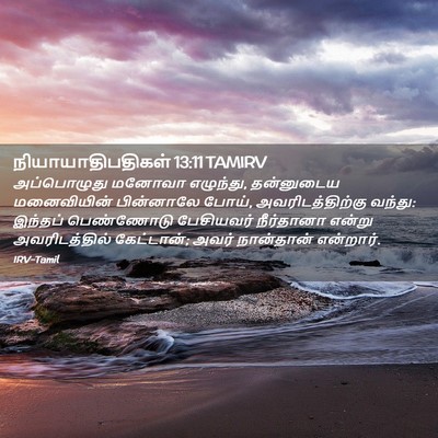 Picture 02 - நியாயாதிபதிகள் 13:11 TAMIRV - அப்பொழுது மனோவா - Bible Verse Picture