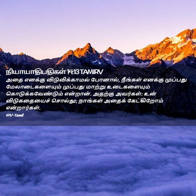 Picture 02 - நியாயாதிபதிகள் 14:13 TAMIRV - அதை எனக்கு - Bible Verse Picture