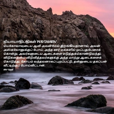 Picture 02 - நியாயாதிபதிகள் 14:19 TAMIRV - யெகோவாவுடைய ஆவி - Bible Verse Picture