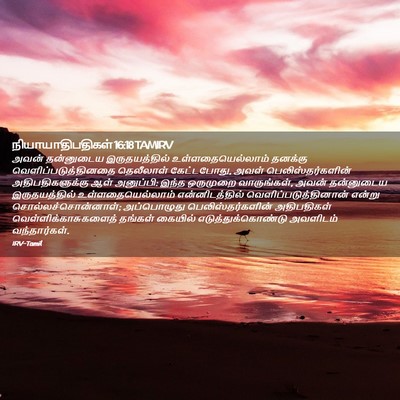 Picture 02 - நியாயாதிபதிகள் 16:18 TAMIRV - அவன் தன்னுடைய - Bible Verse Picture
