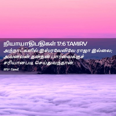 Picture 02 - நியாயாதிபதிகள் 17:6 TAMIRV - அந்நாட்களில் - Bible Verse Picture