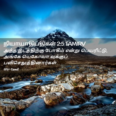 Picture 02 - நியாயாதிபதிகள் 2:5 TAMIRV - அந்த இடத்திற்கு - Bible Verse Picture