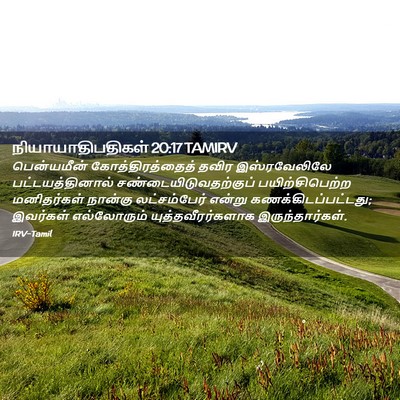 Picture 02 - நியாயாதிபதிகள் 20:17 TAMIRV - பென்யமீன் - Bible Verse Picture