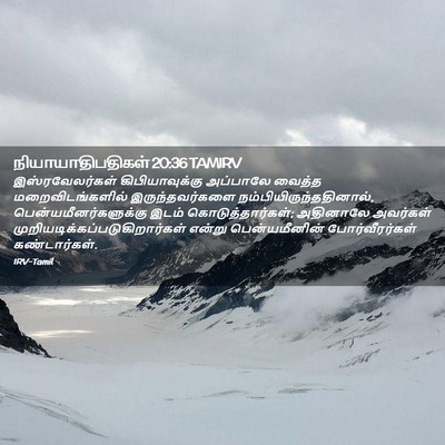 Picture 02 - நியாயாதிபதிகள் 20:36 TAMIRV - இஸ்ரவேலர்கள் - Bible Verse Picture
