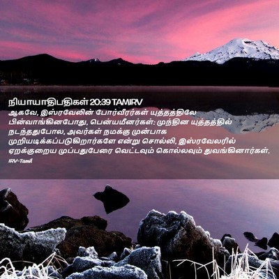 Picture 02 - நியாயாதிபதிகள் 20:39 TAMIRV - ஆகவே, இஸ்ரவேலின் - Bible Verse Picture