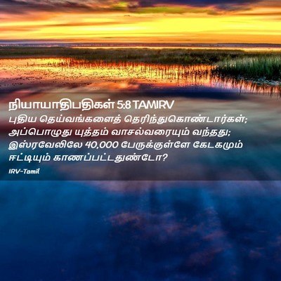Picture 02 - நியாயாதிபதிகள் 5:8 TAMIRV - புதிய - Bible Verse Picture
