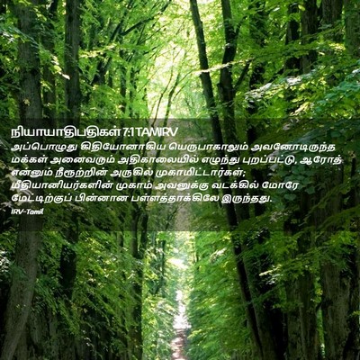 Picture 02 - நியாயாதிபதிகள் 7:1 TAMIRV - அப்பொழுது - Bible Verse Picture