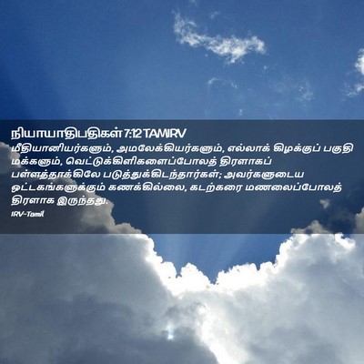 Picture 02 - நியாயாதிபதிகள் 7:12 TAMIRV - மீதியானியர்களும், - Bible Verse Picture