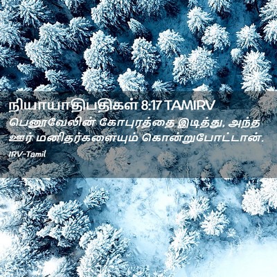 Picture 02 - நியாயாதிபதிகள் 8:17 TAMIRV - பெனூவேலின் - Bible Verse Picture
