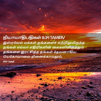 Picture 02 - நியாயாதிபதிகள் 8:34 TAMIRV - இஸ்ரவேல் மக்கள் - Bible Verse Picture