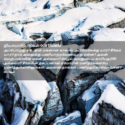 Picture 02 - நியாயாதிபதிகள் 9:28 TAMIRV - அப்பொழுது ஏபேதின் - Bible Verse Picture