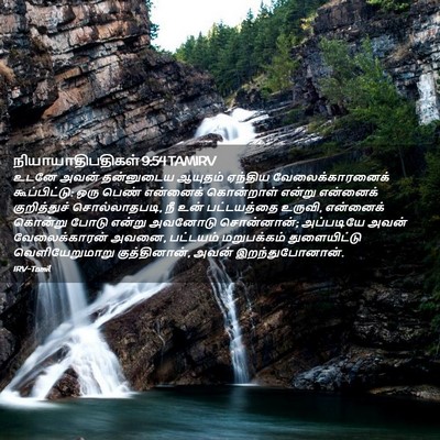 Picture 02 - நியாயாதிபதிகள் 9:54 TAMIRV - உடனே அவன் - Bible Verse Picture