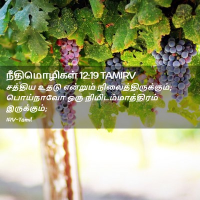 Picture 02 - நீதிமொழிகள் 12:19 TAMIRV - சத்திய உதடு - Bible Verse Picture
