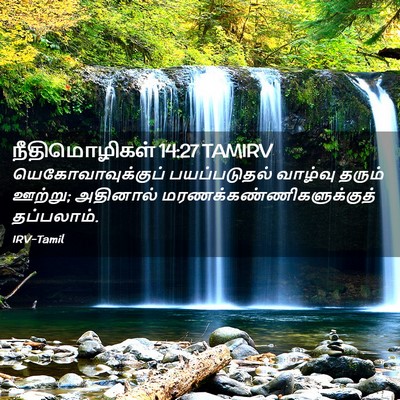Picture 02 - நீதிமொழிகள் 14:27 TAMIRV - யெகோவாவுக்குப் - Bible Verse Picture