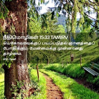 Picture 02 - நீதிமொழிகள் 15:33 TAMIRV - யெகோவாவுக்குப் - Bible Verse Picture