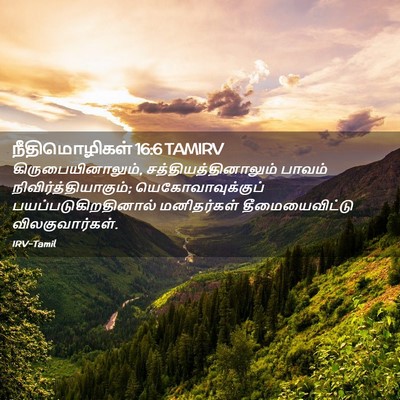 Picture 02 - நீதிமொழிகள் 16:6 TAMIRV - கிருபையினாலும், - Bible Verse Picture