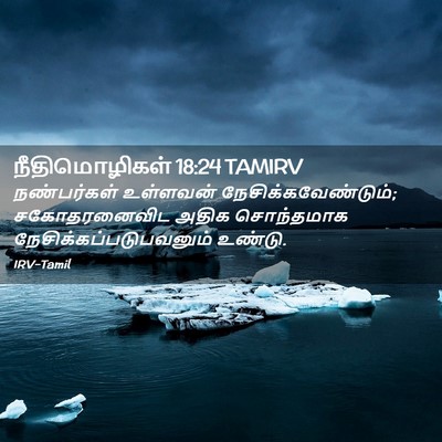 Picture 02 - நீதிமொழிகள் 18:24 TAMIRV - நண்பர்கள் உள்ளவன் - Bible Verse Picture