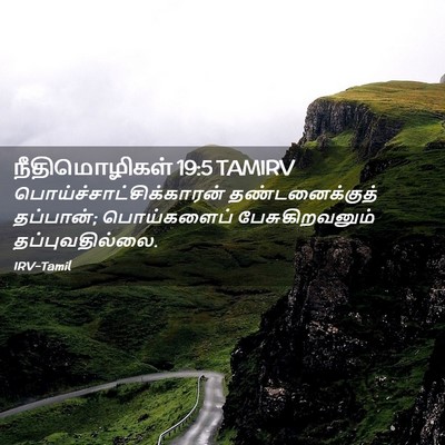 Picture 02 - நீதிமொழிகள் 19:5 TAMIRV -  - Bible Verse Picture