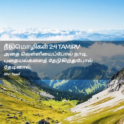 Picture 02 - நீதிமொழிகள் 2:4 TAMIRV - அதை - Bible Verse Picture