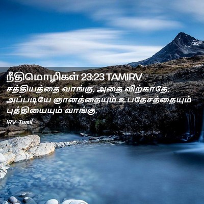 Picture 02 - நீதிமொழிகள் 23:23 TAMIRV - சத்தியத்தை - Bible Verse Picture