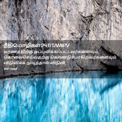Picture 02 - நீதிமொழிகள் 24:11 TAMIRV - மரணத்திற்கு - Bible Verse Picture