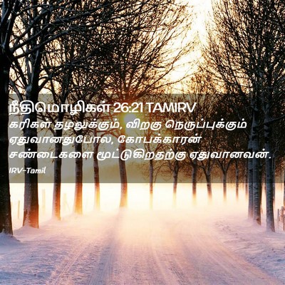 Picture 02 - நீதிமொழிகள் 26:21 TAMIRV - கரிகள் - Bible Verse Picture